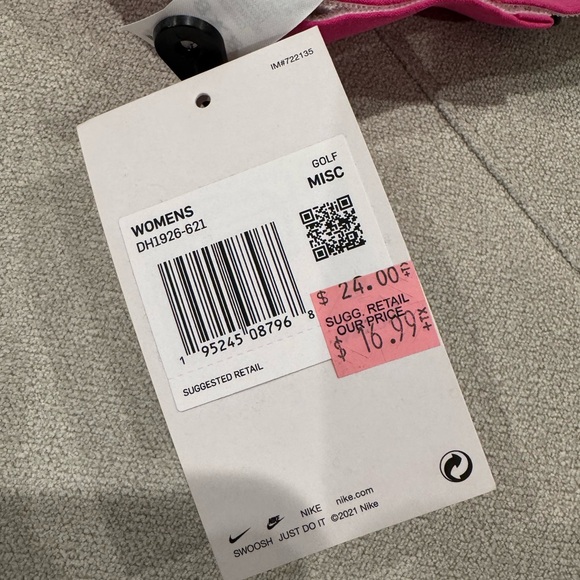 Nike Women's Fuchsia Sports Visor - Picture 3 of 3